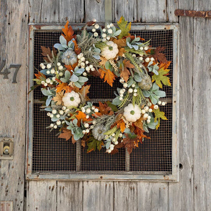 Fall Front Door Wreath Festival Theme