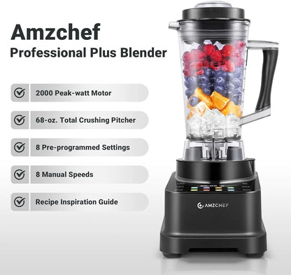 Professional Blenders for Kitchen with Timer,