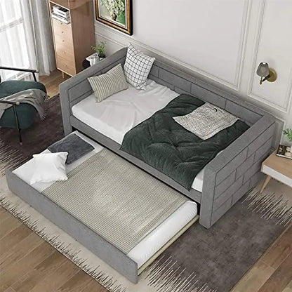 Twin Daybed Frame with Trundle Bed