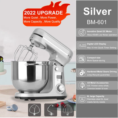 Stand Mixer, Blender  Dough Kneader, 6-Speed,