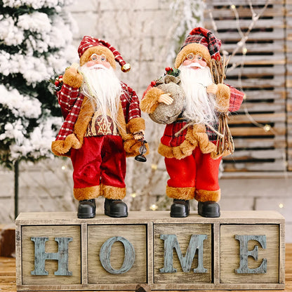 Large Standing Santa Claus Dolls Ornaments