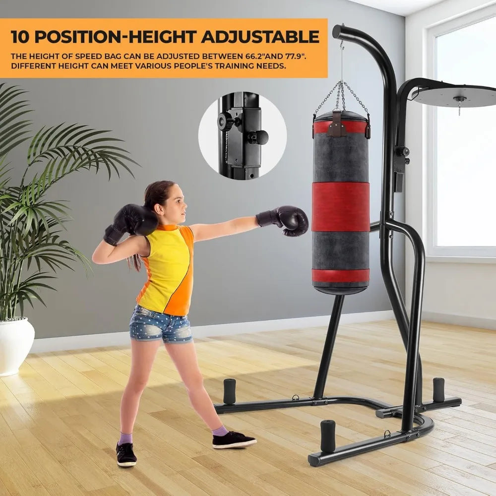 Height-adjustable, boxing training equipment,