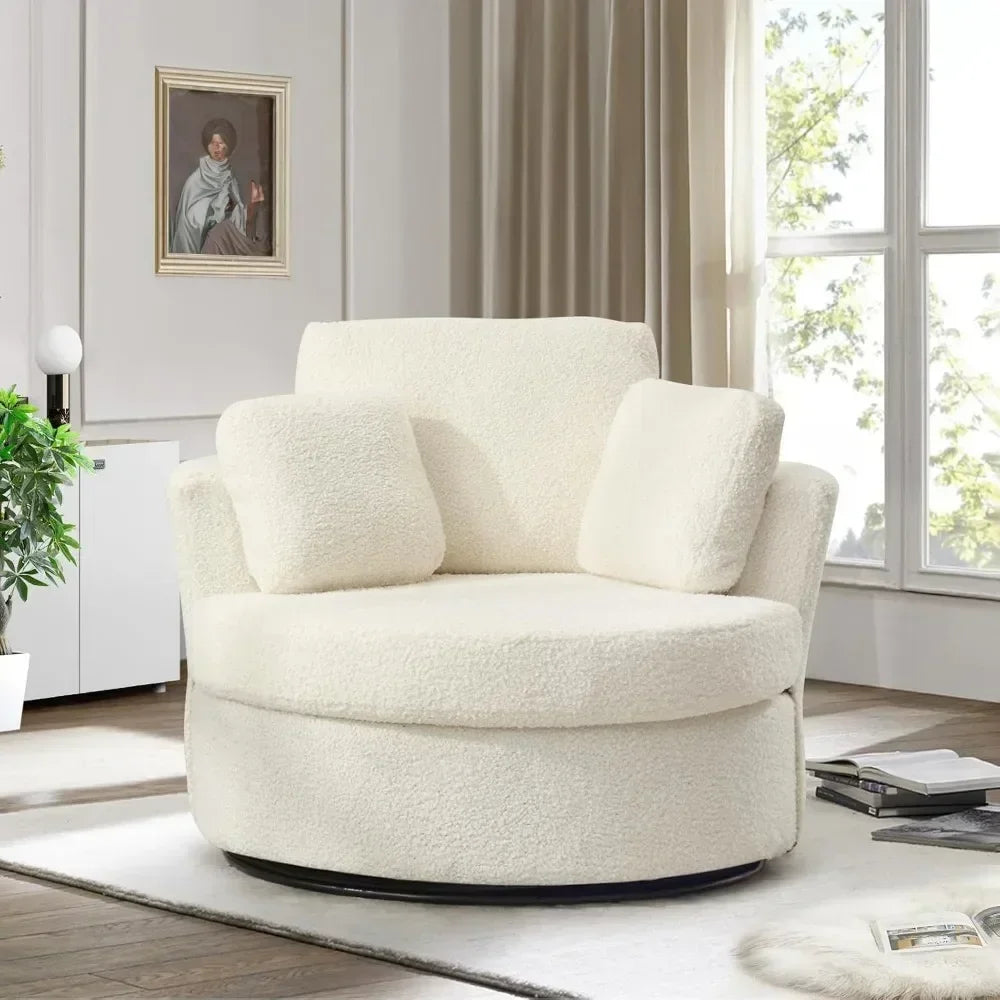 Swivel Barrel Chair