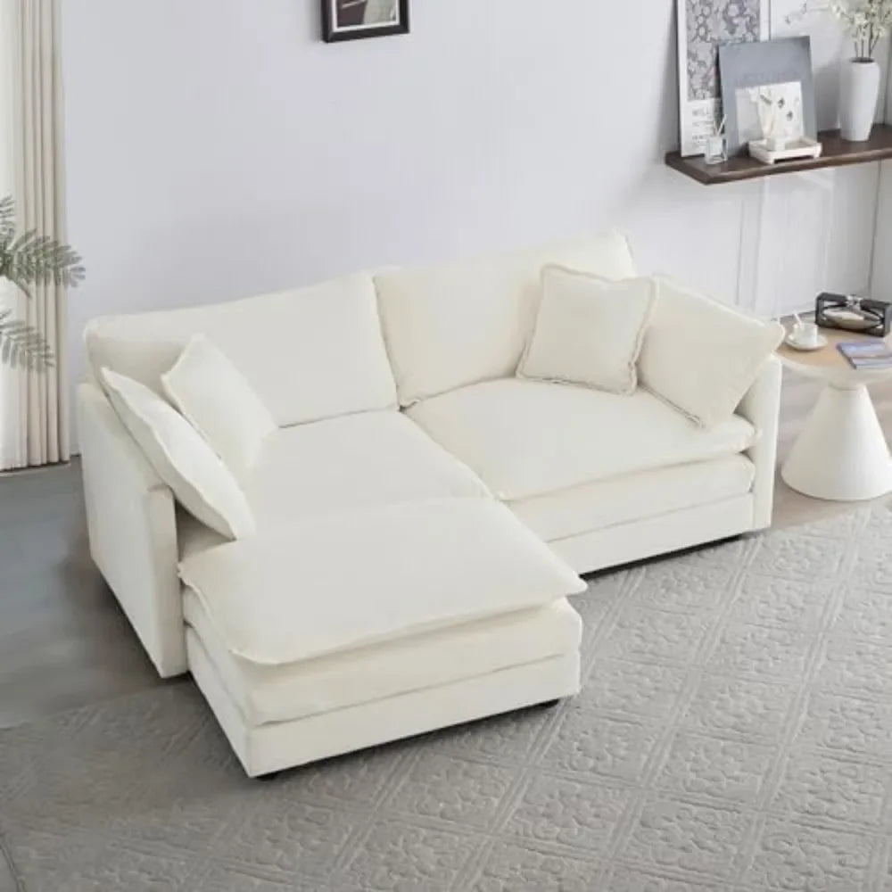 Deep Seat Sectional Sofa Cloud Couch,