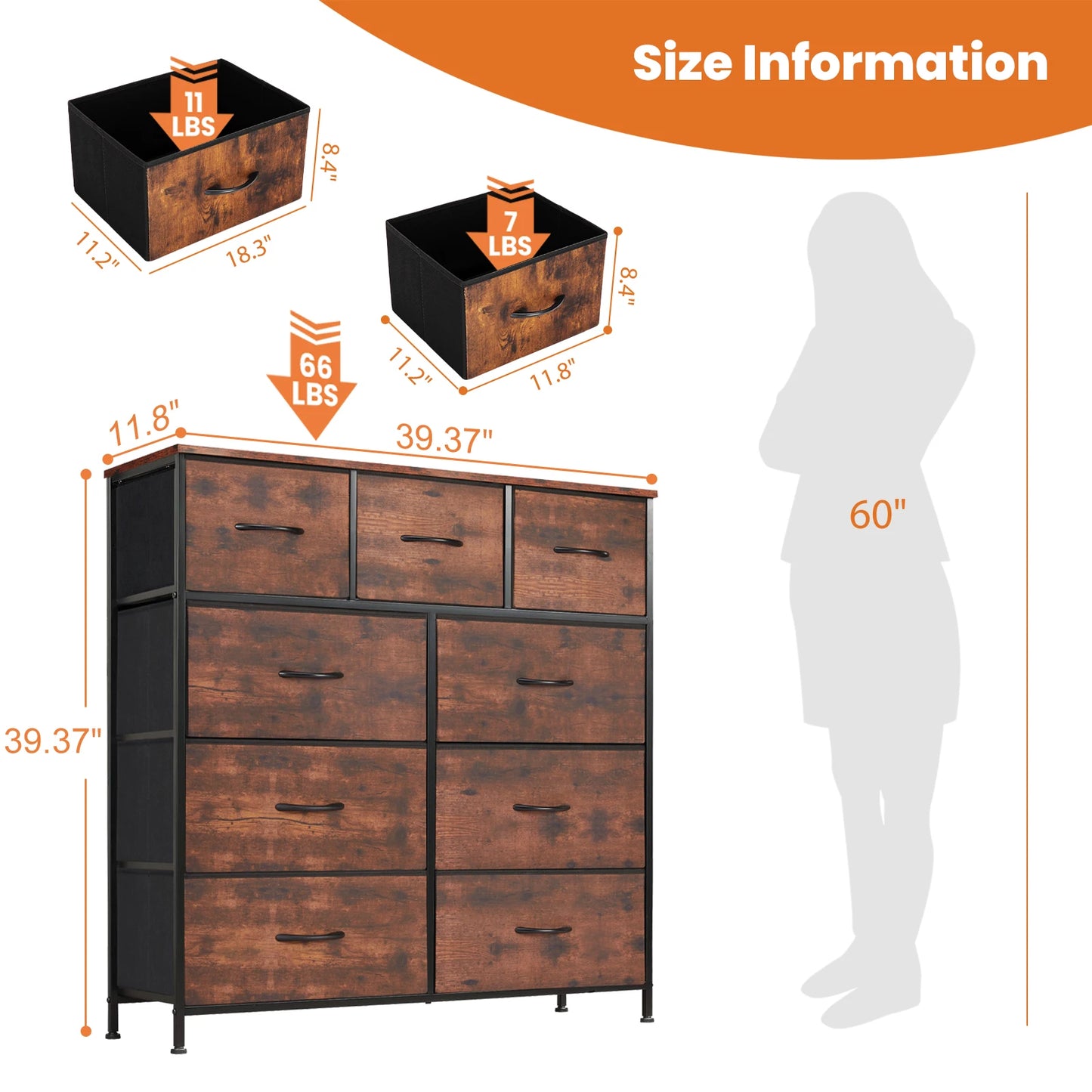 Dresser  Wardrobe Tall Chest