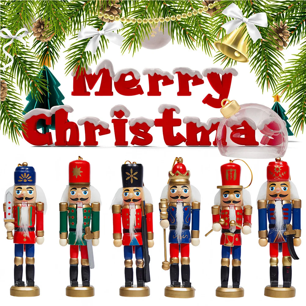 Christmas Nutcracker Ornament Wooden for Christmas Tree