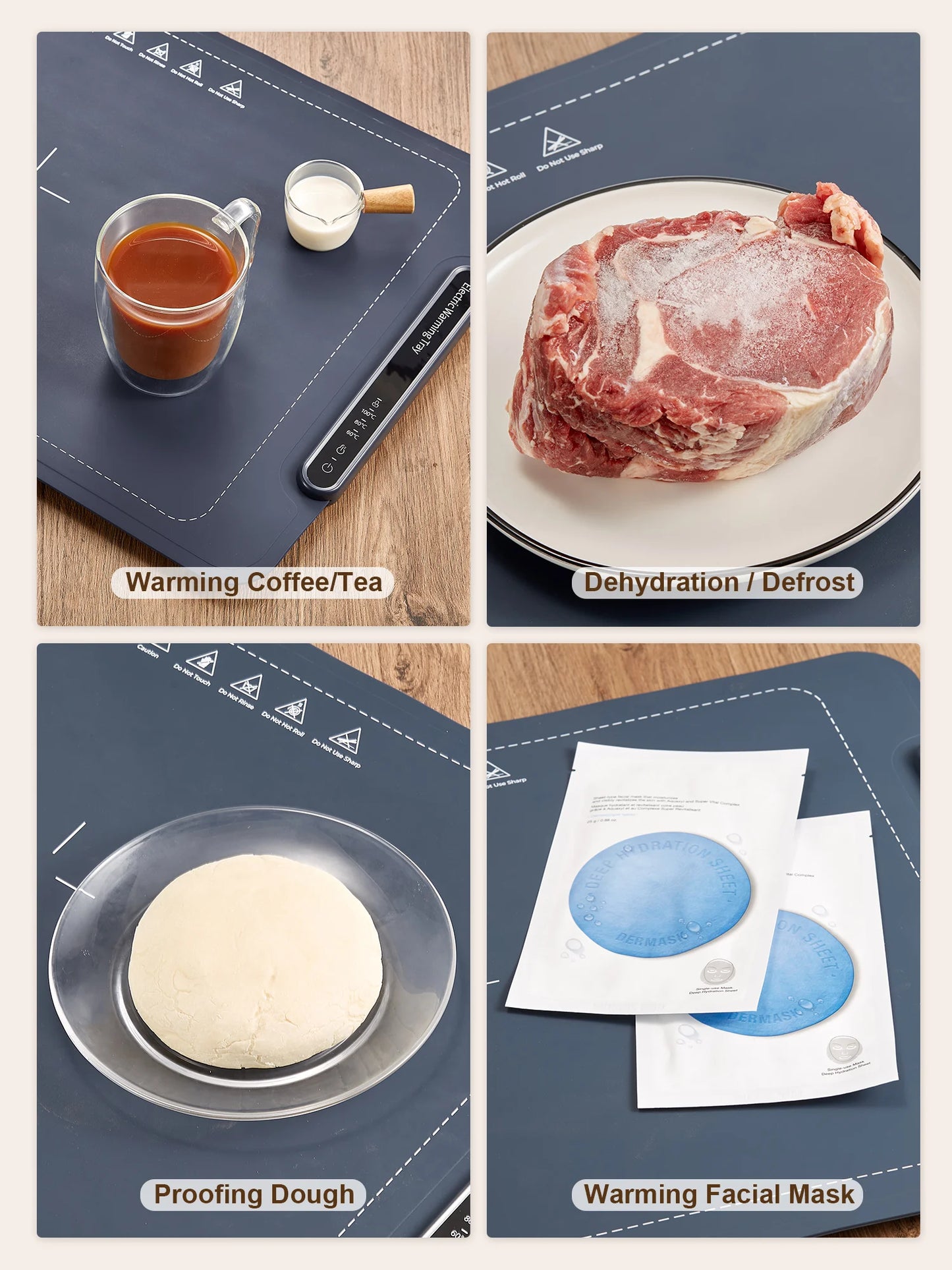 Electric Warming Tray, Full Surface Warming Mat