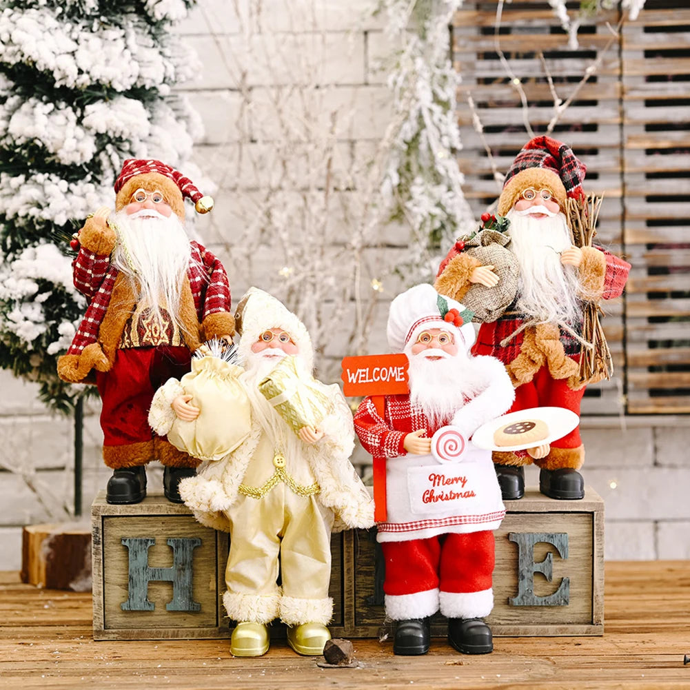 Large Standing Santa Claus Dolls Ornaments