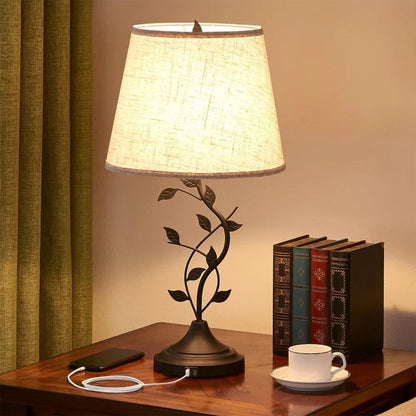 USB Charging Tall Retro Desk Lamp