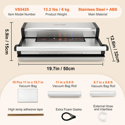 Vacuum Sealer Machine Food Packaging with Bag Roll