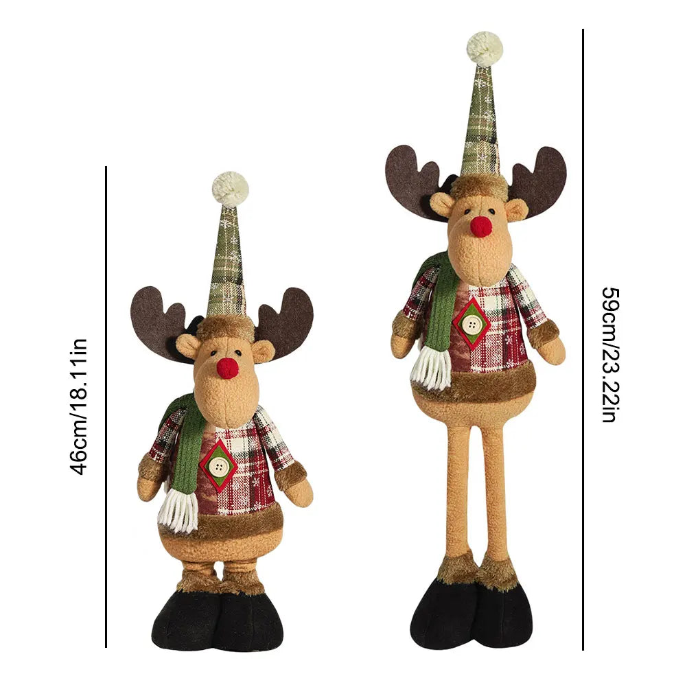 Santa Claus Snow Man Elk Standing ornament